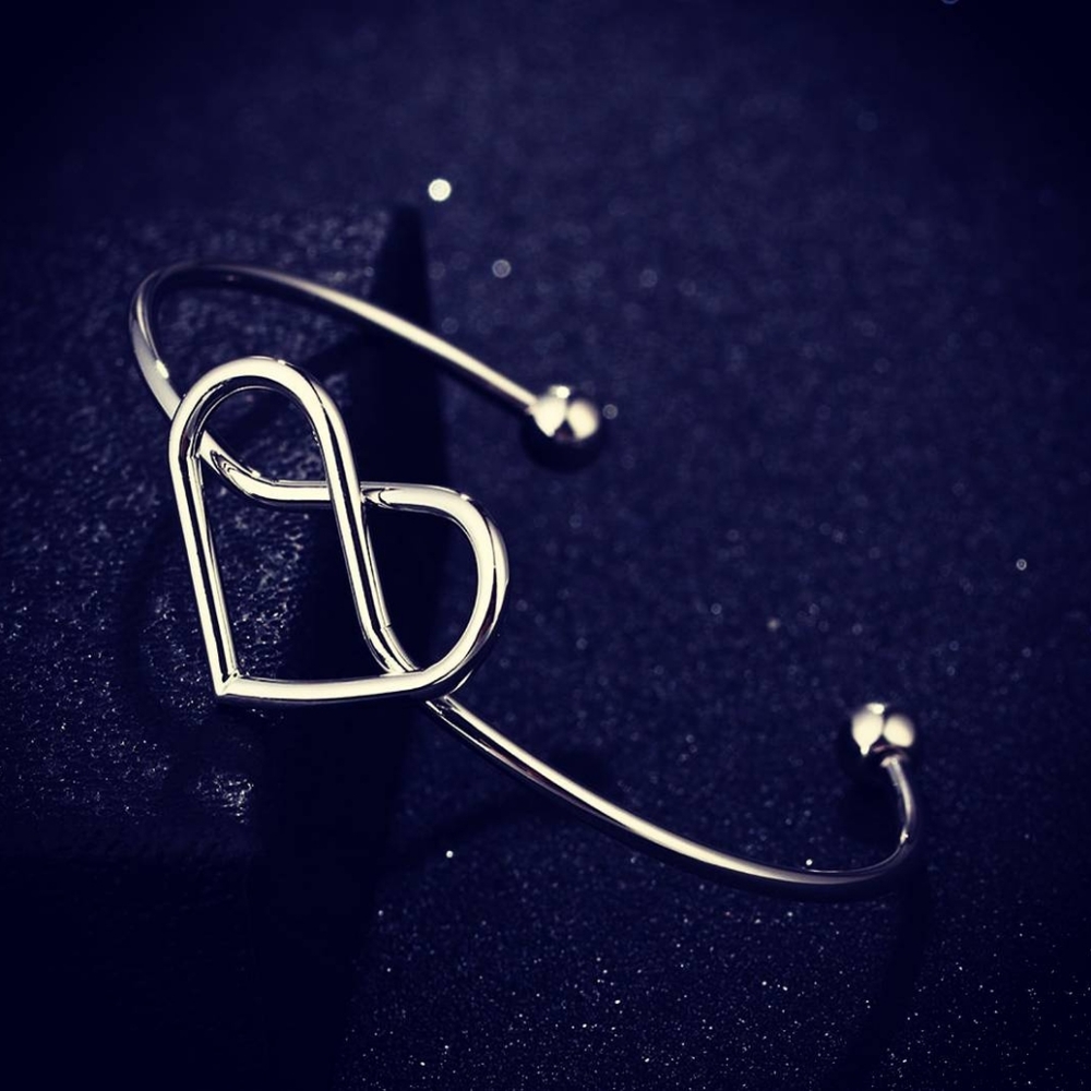 Heart Knot Bracelets Silver
